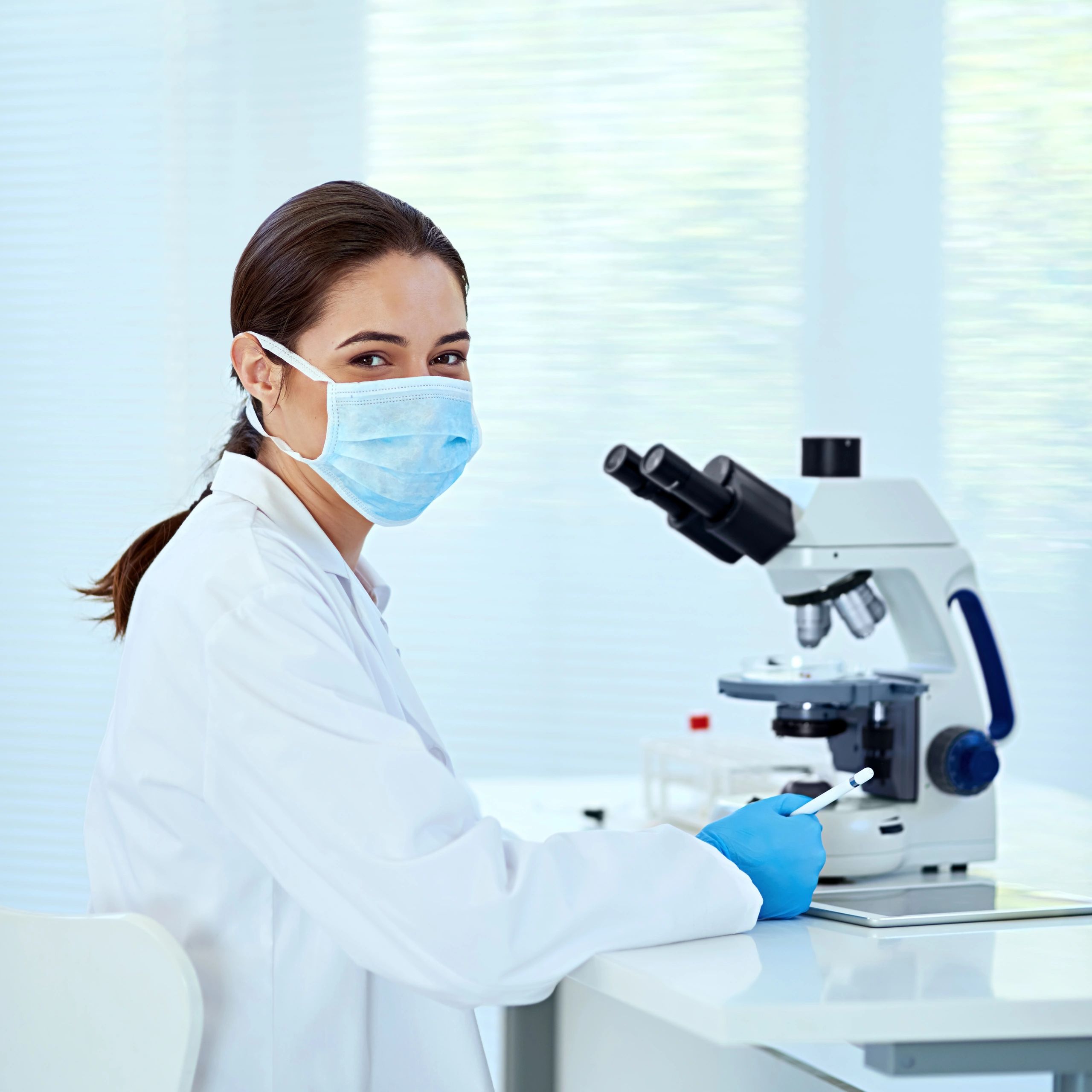 Scientist working in a laboratory environment