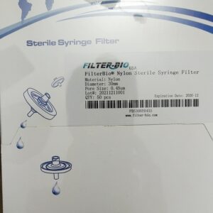 STERILE SYRINGE FILTER 30MM DIA 45UM BOX OF 50